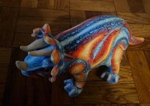 Wild Republic Dinosauria IV Triceratops 40cm Long Soft Plush Toy Dinosaur - Picture 1 of 9