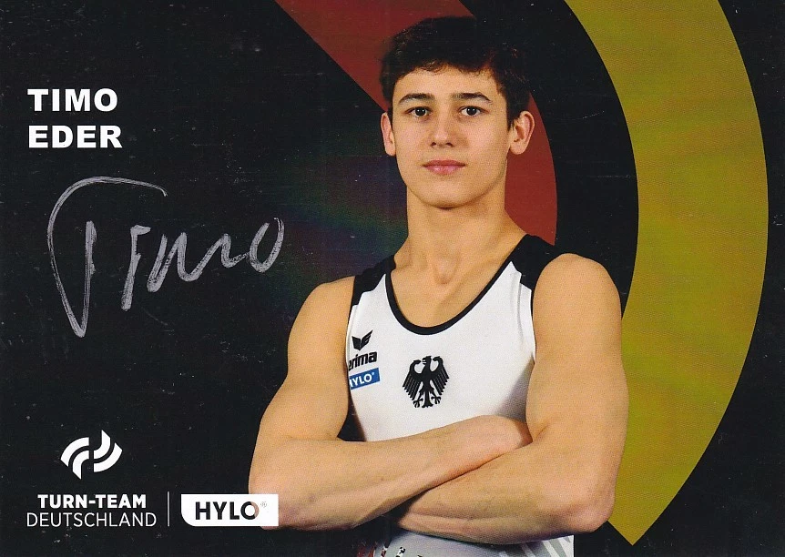 Timo EDER - Deutschland, Gold EM 2025 Turnen, Original-Autogramm! - Bild 1 von 1
