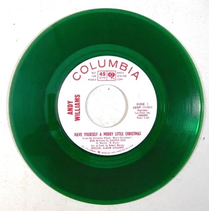 ANDY WILLIAMS Have Yourself A Merry Little Christmas COLUMBIA PROMO 45 green - Picture 1 of 4
