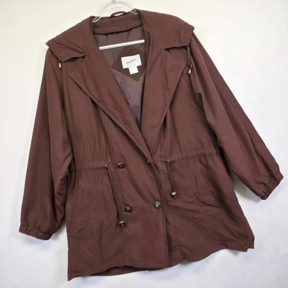 Gabardina Jacqueline Ferrar Mujer M Marrón Ecuestre Y2K Chaqueta De Colección Punk Foto 1 de 4