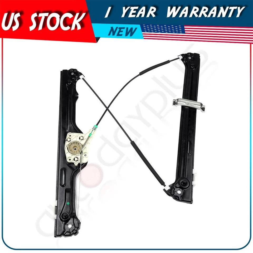 Compatível com 2007-2013 BMW X5 dianteiro direito sem motor novo regulador de janela de energia - Imagem 1 de 4