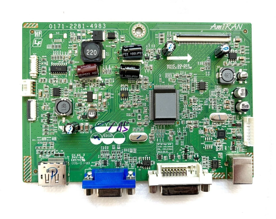 HP E271i Monitor Mainboard 0171-2281-4983 RIM121 1401 - Bild 1 von 1