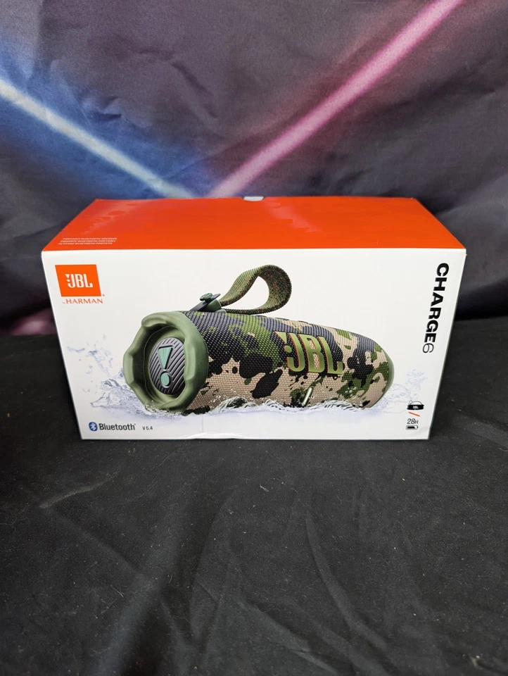 JBL Charge 6 Camouflage Portable Bluetooth Speaker