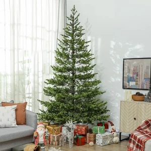 9ft Artificial Sparse Christmas Tree with Steel Stand - Picture 1 of 11