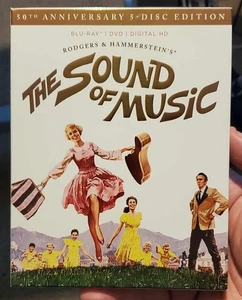 SOUND OF MUSIC 1965 BLU-RAY + DVD + CD SOUNDTRACK 5-DISC 50th ANNIVERSARY OOP - Picture 1 of 9