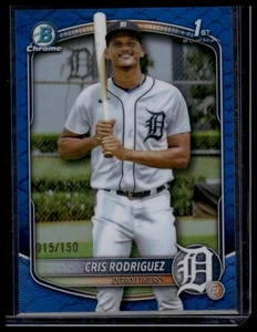 2025 Bowman Chrome Prospect Reptilian Blue /150 - BCP250 Cris Rodriguez (1st) - Picture 1 of 2