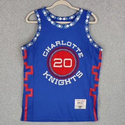 Camiseta deportiva azul HGC Classics Charlotte Knights Stephen Curry #20 Foto 1 de 4