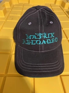 The Matrix Reloaded Película Promo Coleccionistas Sombrero Ajustado Ajuste Elástico 2003 - Imagen 1 de 6