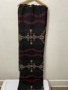 Portland Woolen Mills Southwestern Revisable Blanket Remin Fabric Lot 108X65 - Bild 1 von 12