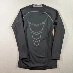 Nike Pro Hyperwarm MAX Mock Neck Compression Shirt Mens Medium Black - Picture 1 of 10