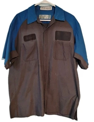 Red Kap Ford, Camisa de Trabajo XL Uniforme Técnico Mecánico Negro Azul  Foto 1 de 4