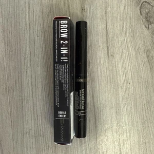 Smashbox Brow Tech To Go 2 in 1 Gel Plus Pencil NEW in Box Dark Brown - Picture 1 of 2