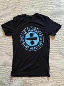 Ed Sheeran Divide World Tour T-Shirt - Black/Blue - Medium - Picture 1 of 3