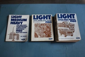 Ford E F100 150 250 350 1980 Bronco Econoline taller de servicio conjunto manual de reparación - Imagen 1 de 12