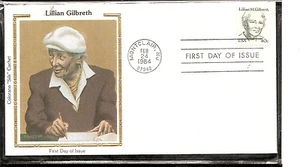 US SC # 1868 Lillian Gilbreth FDC. Colorano Silk Cachet. - Picture 1 of 1