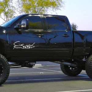 2 calcomanías de vinilo con emblemas Silverado SS Sports Mind Power de varios colores - Imagen 1 de 3