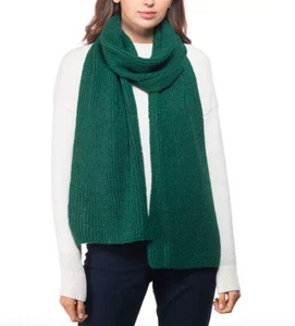 Style & Co Rib Solid Scarf With Lurex 72" x 10" Green - Picture 1 of 1