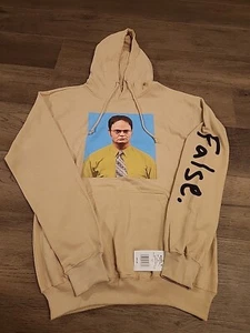 The Office Dwight Schrute False Tan Pullover Hoodie Men's Size Small - Picture 1 of 4