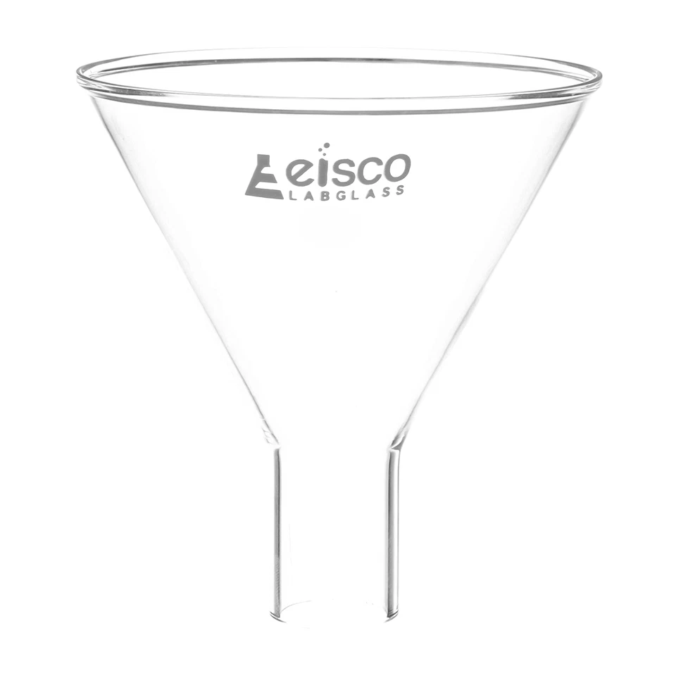 Eisco Powder Funnel, 4.7" (120mm) Diameter, Plain 60° Angle - Borosilicate Glass - Image 1 of 1