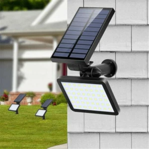 48LED Solar Power Outdoor Garden Lamp Spotlight Lawn Landscape Waterproof Lights - Picture 1 of 11