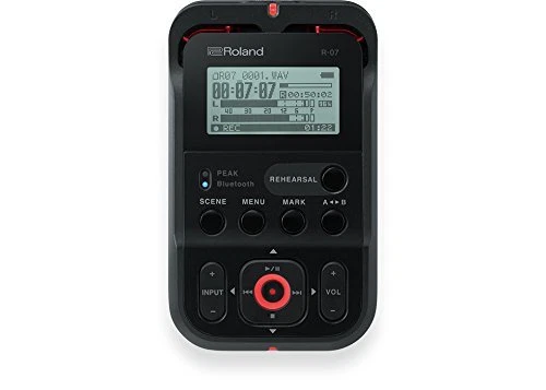 Roland R-07 RD Black Handy Portable Recorder Digital Audio Linear PCM w/Tracking - Image 1 of 1