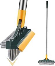 3 in 1 Floor Brush Scrub 120° Rotatable Cleaning Tool Household Long Handle UK