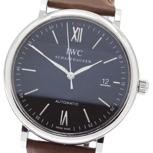 Orologio Uomo Automatico IWC SCHAFFHAUSEN Portofino IW356502 Data Quadrante Nero_875459 - Foto 1 di 6