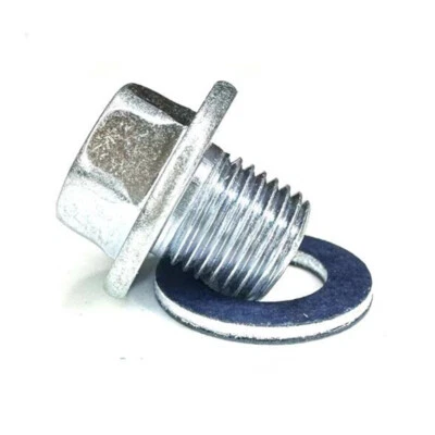 Engine Oil Drain Plug and Gasket Set For Toyota Lexus 90341-12012, 90430-12031 - Image 1 of 4