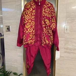 Argee Sports Plus Hot Pink 70’s Jacket And Pants Set Size 22W - Picture 1 of 16