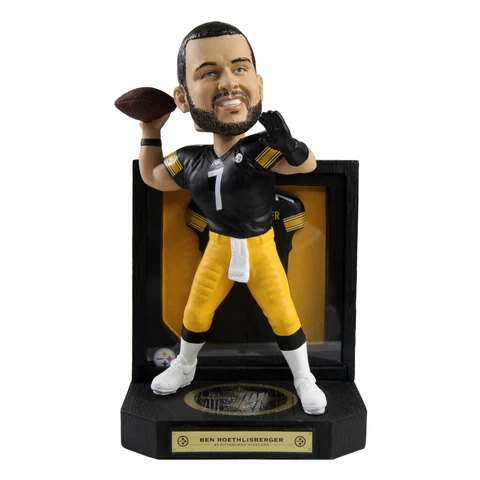 Ben Roethlisberger Pittsburgh Steelers Framed Jersey Bobblehead Football NFL Cover