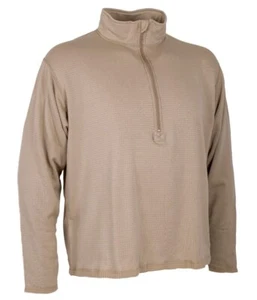 New 2XL US Military Cold Weather Gen III Midweight Fleece Pullover Half Zip Tan - Picture 1 of 2