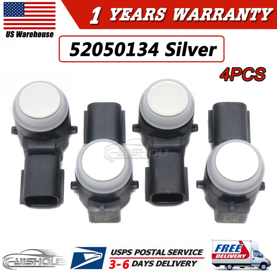 4X PDC Parking Assist Sensor 23428268 52050134 for Chevy Silverado Cadillac GMC - Image 1 of 4