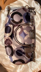 Coach Madison Op Art Sateen Sophia Satchel - Picture 1 of 11