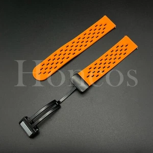 20 22MM Naranja Silicona Goma Reloj Correa Magnética Liberación Rápida Se Adapta a Huawei - Imagen 1 de 5