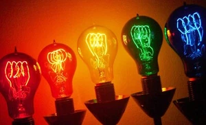 Light Bulbs - Antique Replica Light Bulbs - A23 Quad Loop - Color Variety - Picture 1 of 11