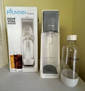 SodaStream Fountain Home Soda Maker Kit Jet C100 Tested Needs New CO2 Cartridge - Picture 1 of 14