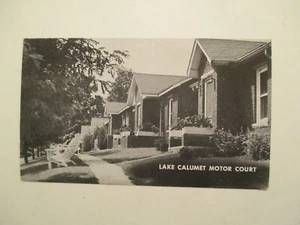 Jasper Indiana Postcard Lake Calumet Motor Court IN - Picture 1 of 2