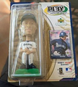 Ichiro Play Makers by Upper Deck Booblehead & Collectible Card, 2001 MLB Edition - Picture 1 of 2