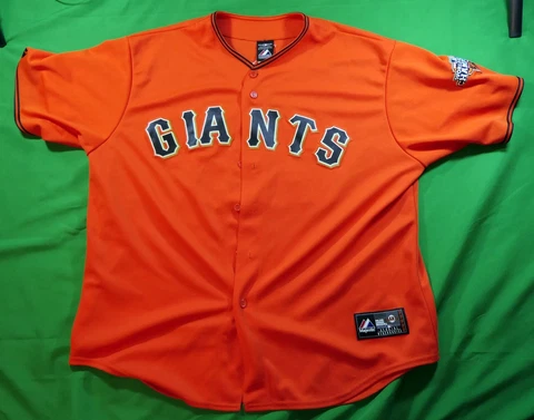 Buster Posey 2012 World Series Jersey (Orange) Cover