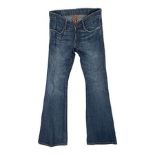Earnest Sewn Mid Wash Distressed Hutch Bootcut Mens Jeans Size 29x32 Excellent