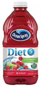 Ocean Spray Diet Cranberry with Lime Juice Drink, Low Sugar, Vitamin C, 64 Fl Oz - Picture 1 of 6