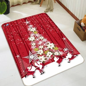 3D Pine Xmas 014 Non Slip Rug Mat Room Mat Quality Elegant Carpet US Cobb - Picture 1 of 1