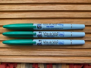 Vintage Sanford Vis-a-Vis Overhead Projector Wet Erase Markers qty.3 M234 - Picture 1 of 2