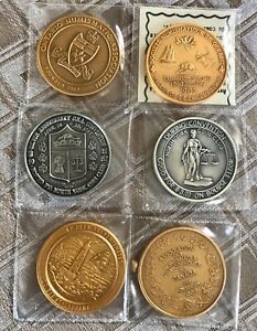 6 X Canada Numismatic Club & Association Medals & Token
