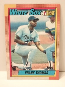 1990 Topps Frank Thomas #1 Draft Pick #414 White Sox RC HOF NM **free shipping**