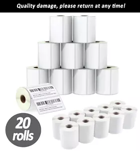 4x6 Shipping Address Postage Labels 1744907 Compatible For DYMO 4XL 220 Roll x20 - Picture 1 of 11