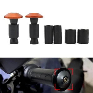 2pcs Orange Dirt Bike 7/8'' 22MM Handle Bar End Handlebar Grips Cap Plugs Slider - Picture 1 of 13