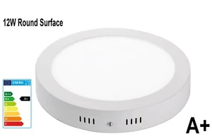 12W LED White Body Surface Mount Ceiling Panel Down Light Cool White 6000K - Picture 1 of 5