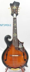 Alulu F5 style Mandolin Solid Mango wood & Spruce top, ROSE inlaid, NF5MI61 - Picture 1 of 6