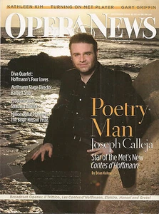 Opera News Dec 2009 - Joseph Calleja - Contes d'Hoffmann - Birgit Nilsson Prize - Imagen 1 de 1